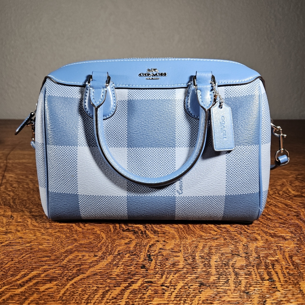 Coach Mini Bennett Satchel / Crossbody in Buffalo Plaid